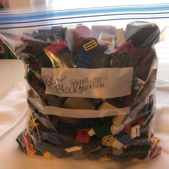 Lego Toys Gallon Size Ziploc Bag Full Of Legos Poshmark